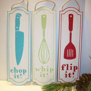 ❄️HP❄️ 3 Wood Kitchen Plaques Kitchen Decor NEW
